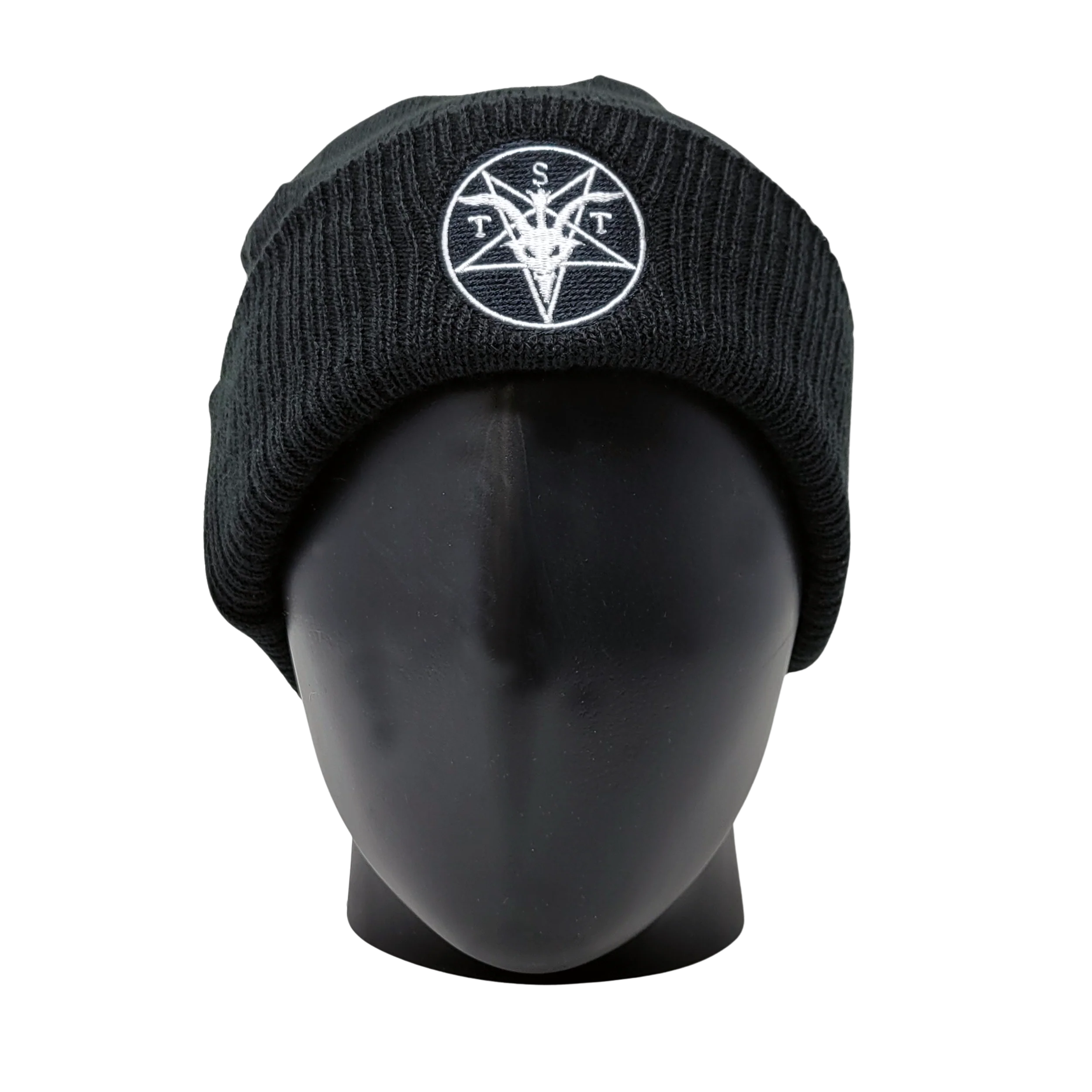 TST Logo Rolled Knit Beanie - Image 3