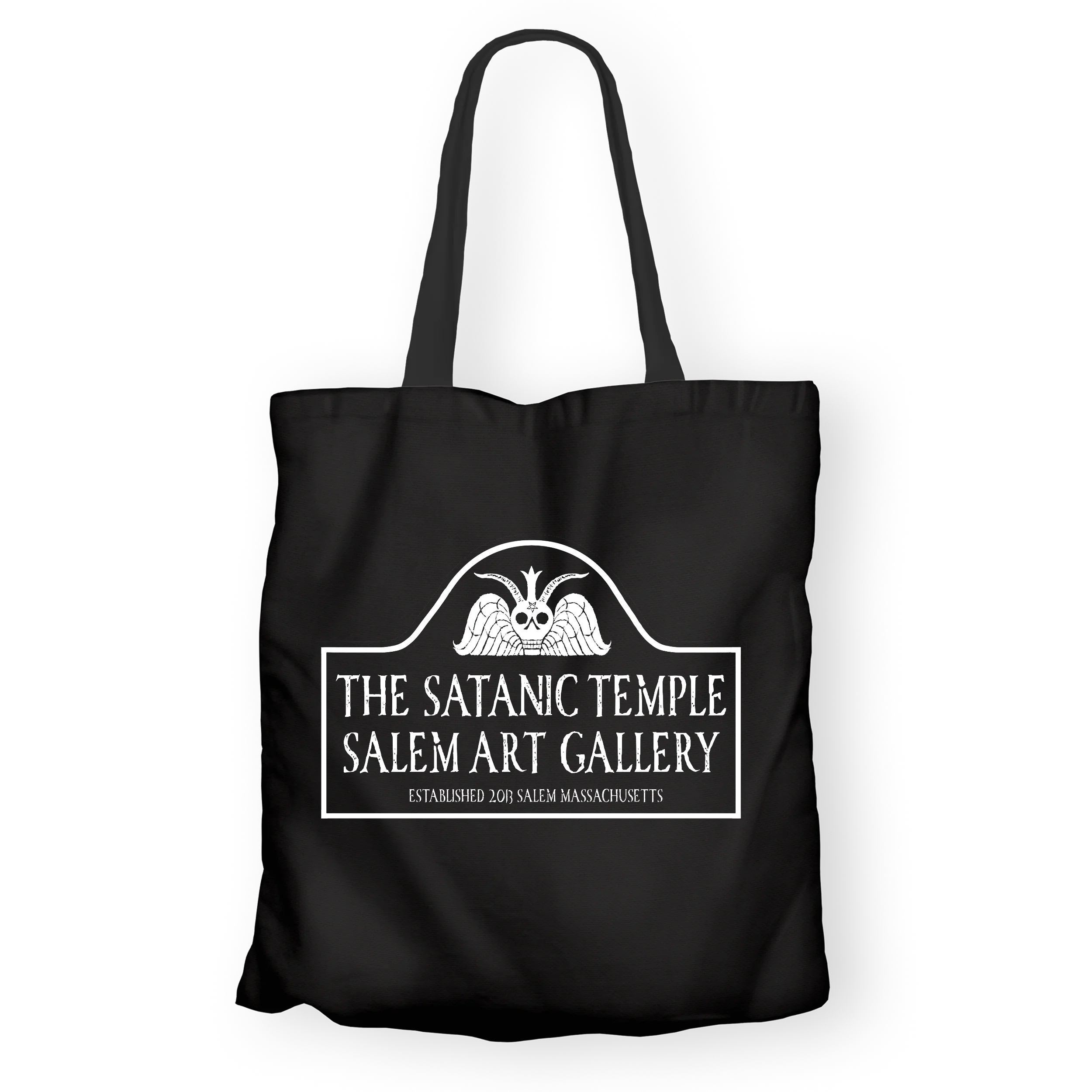 The Satanic Temple Salem Art Gallery Sign Tote